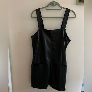 Abercrombie & Fitch Black Leather Dress NWT Large
